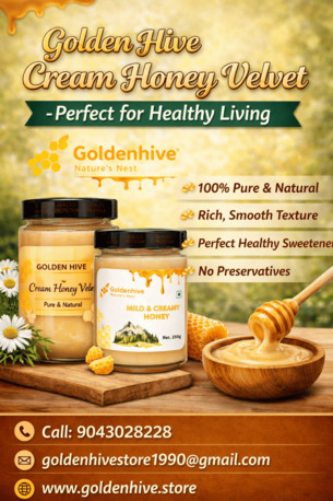Chennai, Food, Golden Hive Cream Honey Velvet &ndash; Perfect For Healthy Living