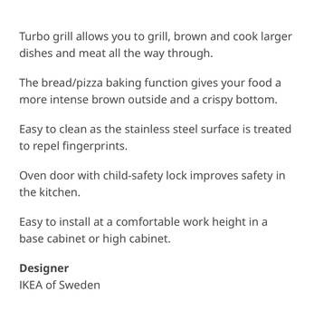 Riyadh, Household Items, SAR 2500,  IKEA Oven With Cabinet