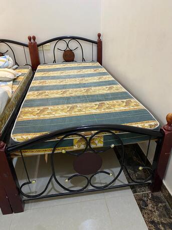 Al Andalus, Furniture, SAR 100,  Wooden Fancy Single Bed With Mattress