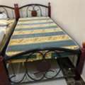 SAR 100,  Wooden Fancy Single Bed With Mattress