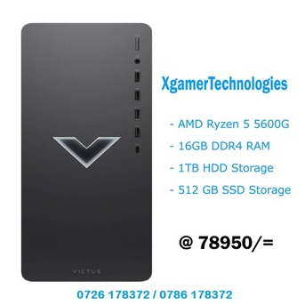 Nairobi, Computers, KES 78950,  Verified And Functioning Ryzen 5 HP Victus Tower