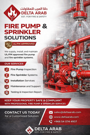 Dammam, Technical, Fire Pump & Fire Sprinkler, Supply, Installation And Maintenance Services In Dammam & Riya