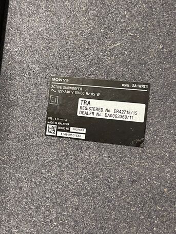 Yanbu, Home Audio, SAR 600,  Sony Home Theater HT-RT3 &ndash; 5.1 Channel &ndash; 600W