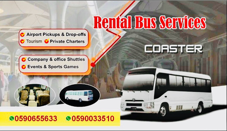 Riyadh, Passenger Transport, Coaster Busses For Rent With Drivers