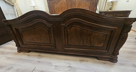 Riyadh, Furniture, SAR 3000,  King Size Bedroom With Wardrobe, Natural/solid Wood, 5 Pieces