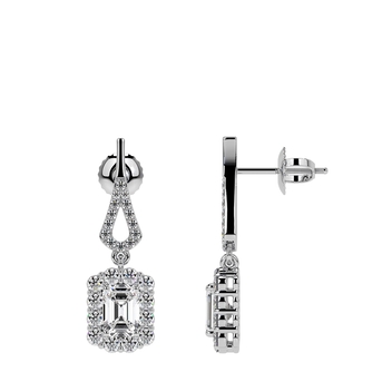 New York, Jewelry, USD 3840,  Purchase Lab Grown Diamond Earrings 5.39cttw Dangling Style At GemsNY