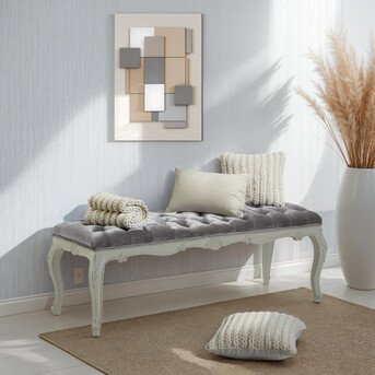 London, Furniture, GBP 599,  Buy Round Bed End Stools Online | Crown French Furniture