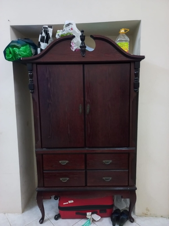 Gudaibiya, Furniture, BHD 40,  Bed With Mattress & Cupboard For Sale Good Condition