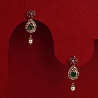 Kurnool, Businesses For Sale, Premium Silver And Crystal Drop Earrings Collection | Padmam