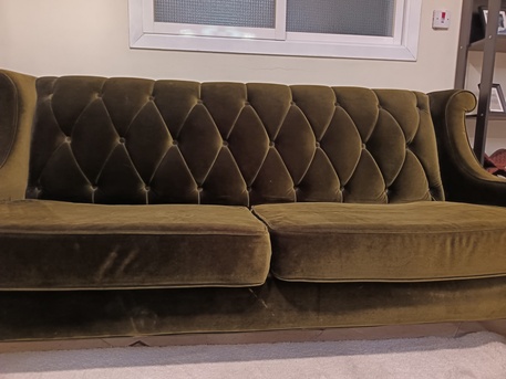 Khobar, Furniture, SAR 800,  Velvet 3 Seater Sofa