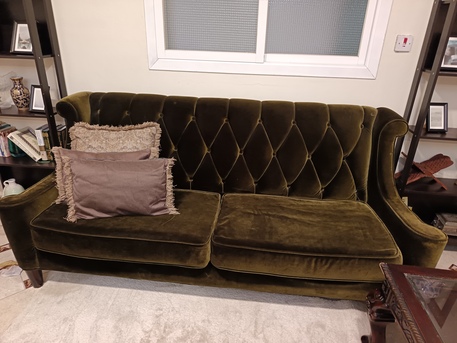 Khobar, Furniture, SAR 800,  Velvet 3 Seater Sofa