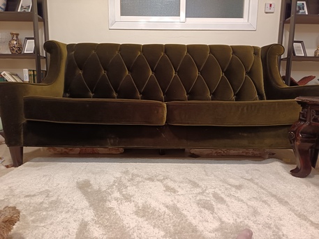 Khobar, Furniture, SAR 800,  Velvet 3 Seater Sofa