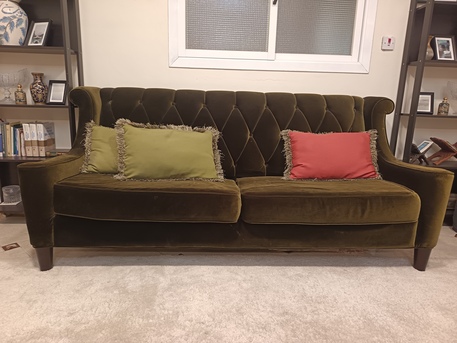Khobar, Furniture, SAR 800,  Velvet Green Sofa Set