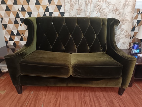 Khobar, Furniture, SAR 800,  Velvet Green Sofa Set