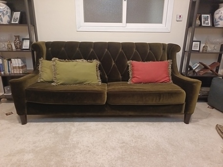 Khobar, Furniture, SAR 800,  Velvet Green Sofa Set