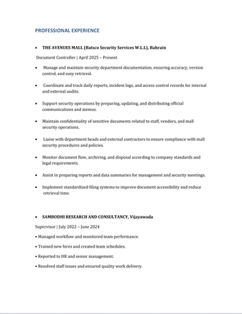 Manama, Job Seekers, Office Professional Seeking Job | Ready To Join Immediately