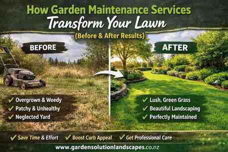 Auckland, Farm/Garden, How Garden Maintenance Services Transform Your Lawn (Before & After Results)