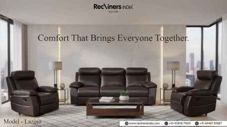 New Delhi, Furniture, Best Living Room Recliner In India &ndash; Motorized Recliner Sofa Sets | Recliners India