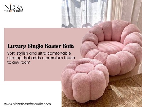 Indore, Furniture, Modern One-Seater Sofa Designs For Comfort