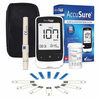 New Delhi, Health & Beauty Items, INR 1400,  Buy Glucometer ₹1400 | Accusure India Fast Results