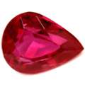USD 2663,  Rubies For Sale - Loose 0.71cts Pear Cut Natural Ruby
