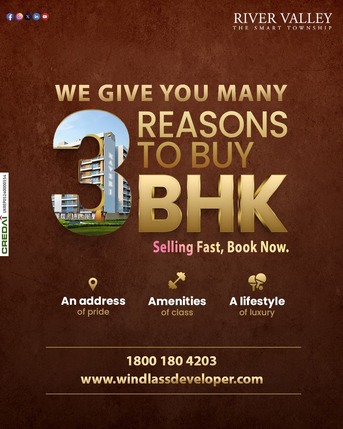 Mumbai, Apartments/Houses, 2 BR,  1350 Sq. Feet,  WINDLASS RIVER VALLEY &mdash; Dehradun