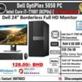 BHD 128,  Dell 7th Gen Core I7 (8CPUs) RAM 8GB SSD 256GB M.2 Dell 24"Borderless Monitor Ready To Use