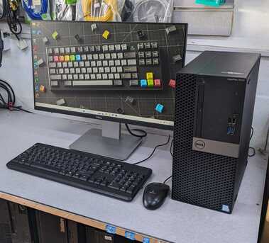 Manama, Computers, BHD 128,  Dell 7th Gen Core I7 (8CPUs) RAM 8GB SSD 256GB M.2 Dell 24"Borderless Monitor Ready To Use