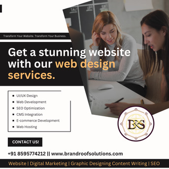 New Delhi, Marketing, Get A Stunning & Attractive Website Today | Brand Roof Solutions