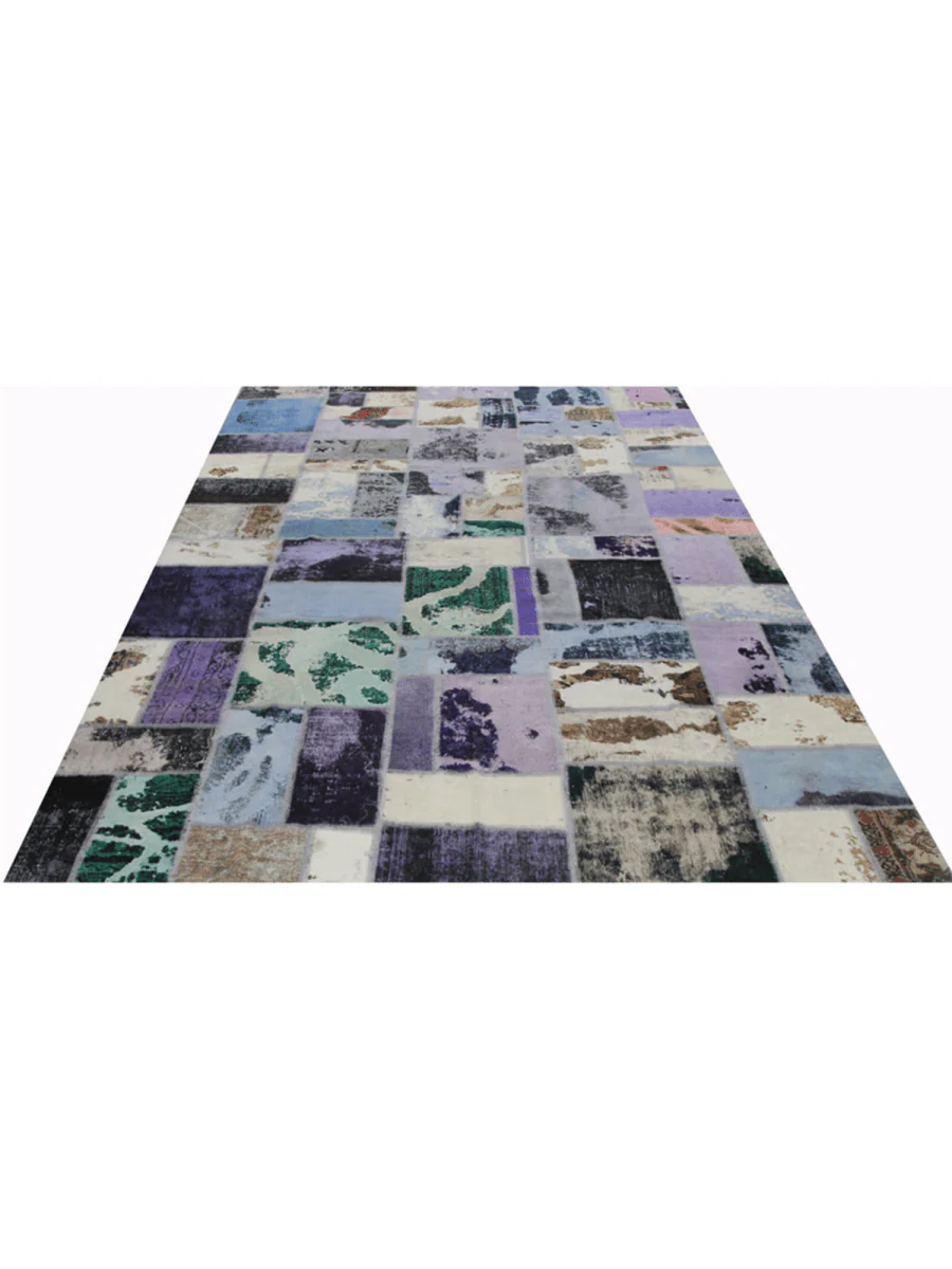 New York, Furniture, USD 1100,  8x12 Vintage Distressed Persian Patchwork Area Rug &ndash; 110451