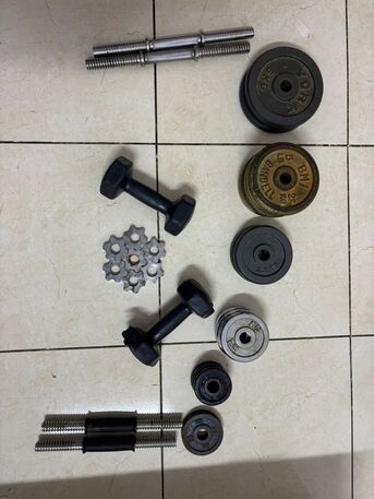 Jeddah, Heavy Equipment, SAR 300,  DUMBBELL & BARBELL SET FOR SALE &ndash; 50 KG TOTAL