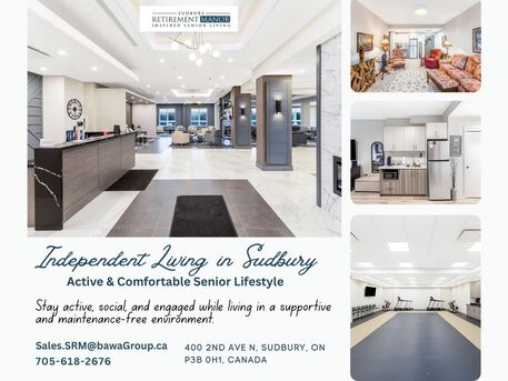 Toronto, General, Premium Independent Living In Sudbury &ndash; Active, Social, & Maintenance-Free!
