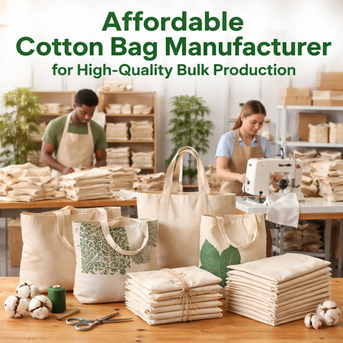 New Delhi, Businesses For Sale, Affordable Cotton Bag Manufacturer For High-Quality Bulk Production