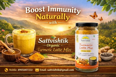 Mumbai, Food, Boost Immunity Naturally With Sattvishtik Organic Turmeric Latte