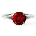 USD 2000,  Selling 0.92 Ct Round Ruby Ring &ndash; AA Quality At GemsNY