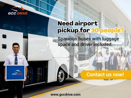 Dubai, Automotive, Premium Bus Rental Dubai With Driver For Corporate Events Transportation