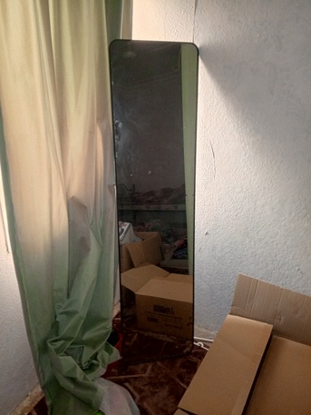 Riyadh, Furniture, SAR 190,  Single Steel Bed With Mattress,Side Mirror And Bicycle For Sale