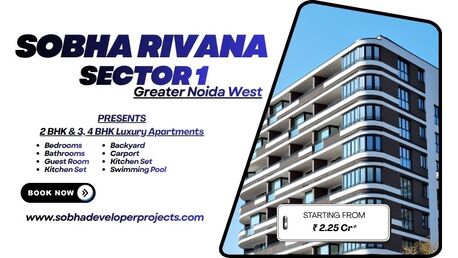 Greater Noida, Real Estate For Sale, 2 BR,  Sobha Rivana Sector 1 Noida Extension &ndash; Smart Living Spaces