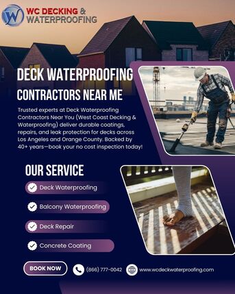 Los Angeles, Construction, Deck Waterproofing Contractors Near Me