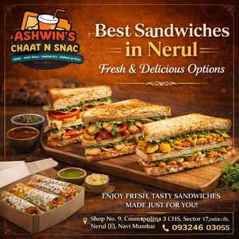 Navi Mumbai, Food, INR 2000,  Best Sandwich In Nerul &ndash; Fresh & Delicious Every Bite