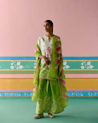 New Delhi, Clothing & Accessories, INR 12450,  Shop Floral Kurta Sets For Summer | Label Mogra