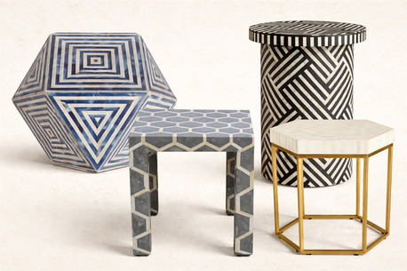 Mumbai, Furniture, INR 1000,  Bone Inlay Side Tables By Elephanta Exports For Exclusive Interior Styling