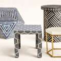 INR 1000,  Bone Inlay Side Tables By Elephanta Exports For Exclusive Interior Styling