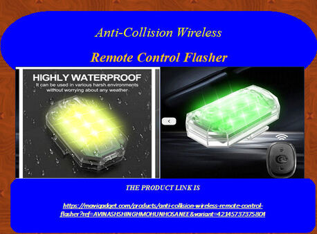 Port Louis, Auto Parts, USD 41,  Anti-Collision Wireless Remote Control Flasher
