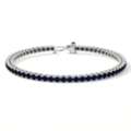 USD 2887,  Shop Sapphire Tennis Bracelet 3.10 Cttw Round Blue Sapphire Jewelry