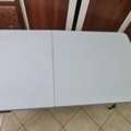 SAR 850,  White Plastic Folding Table &ndash; Almost New &ndash; Strong & Portable