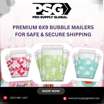New York, Materials, USD 4,  Premium 6x9 Bubble Mailers For Safe & Secure Shipping