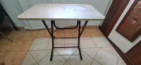 Riyadh, Furniture, SAR 150,  Small Folding Table &ndash; Portable &ndash; MICASA &ndash; Good Condition