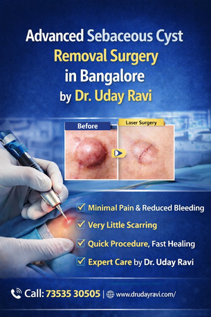 Bangalore, Health, Advanced Care For Safe Sebaceous Cyst Removal - Dr. Uday Ravi