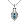 USD 1370,  Shop Aquamarine Pendant Natural Gem With Diamond Accents 0.55 Cttw